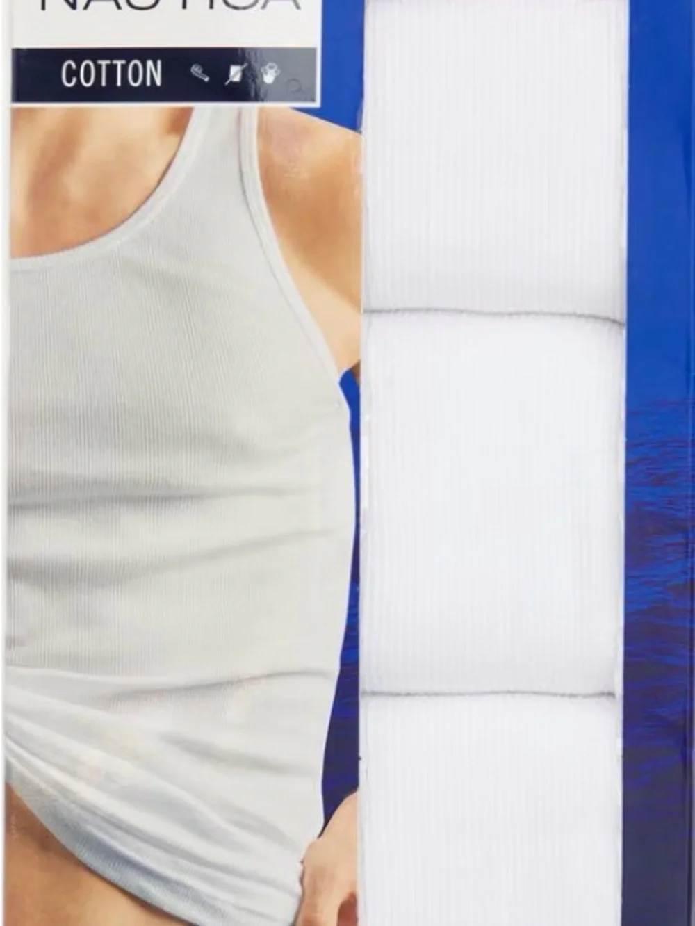 Nautica Ribbed Tank Undershirts (4)